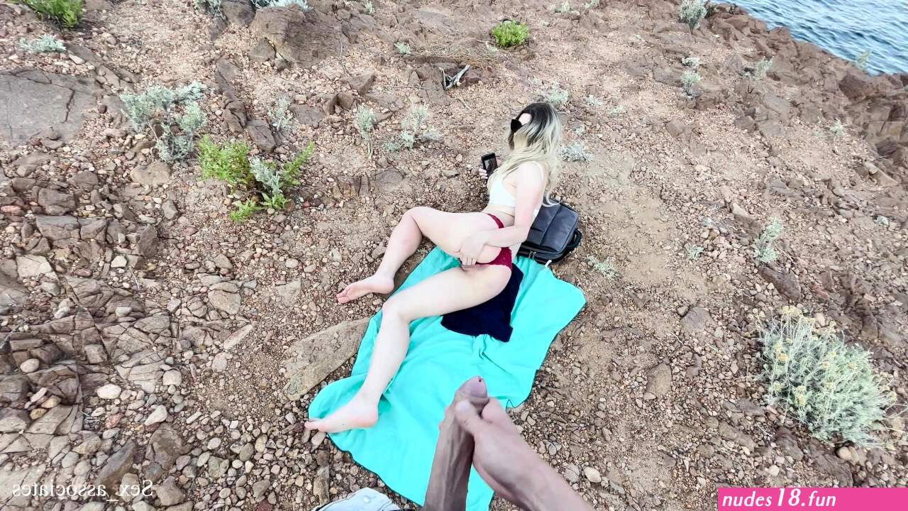 Public Dick Flash on the Beach. she was Shocked at first but then Decided to Suck me Dry