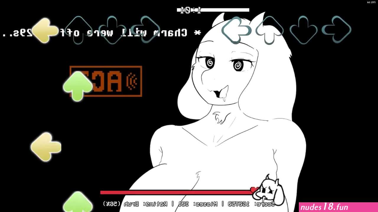TORIEL UNDERTALE vs MY BEST FNF BIG-COCKED SKILL CREAMY GOAT MOMMY
