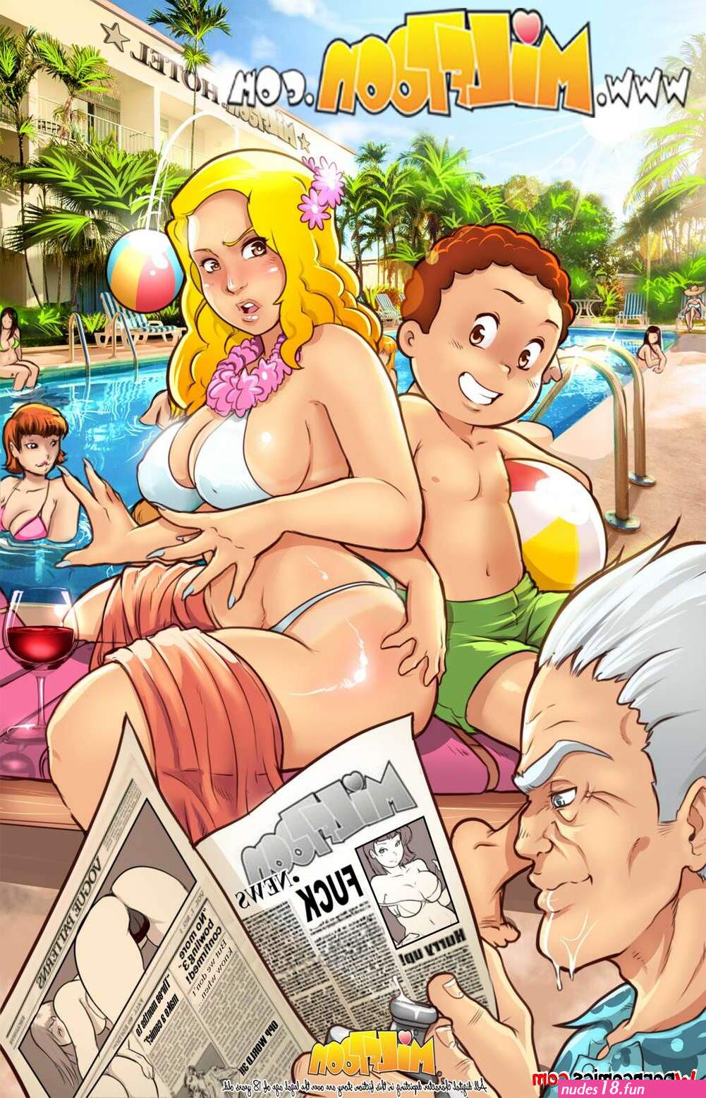 Porn comic Mort And Ricky. Chapter 1. Rick and Morty. MILFToon. Sex comic the beach the