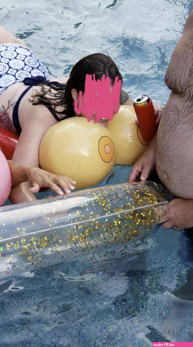 Giant Boobies Pool Float Beer Cup Holders 4.5 FEET Boob Swimming Raft GaG Joke 718856152254