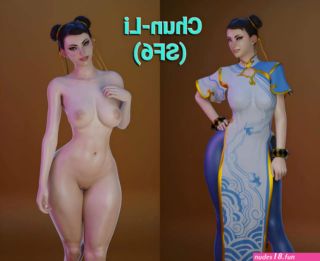 Chun Li Street Fighter 6 Naked 3D Model by himran on DeviantArt
