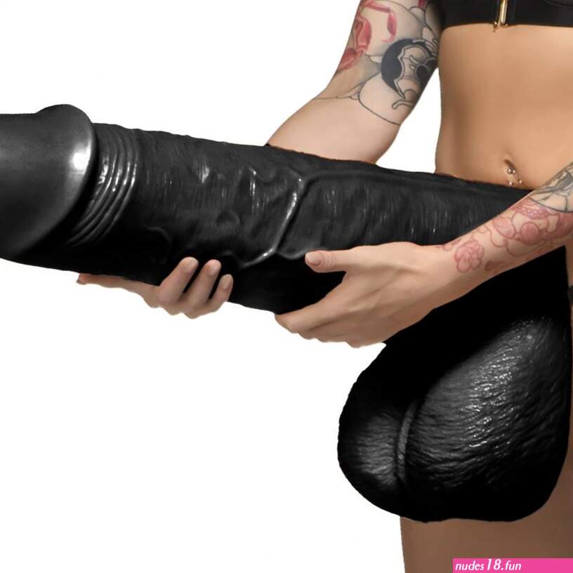 Black Moby Huge 2 Foot Tall Super Dildo