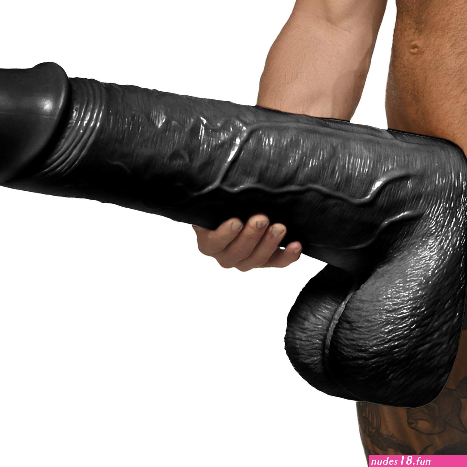 Black Moby Huge 2 Foot Tall Super Dildo