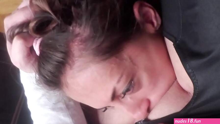No mercy for her throat: Rough sloppy deepthroat and facefucking for this skinny amateur slut