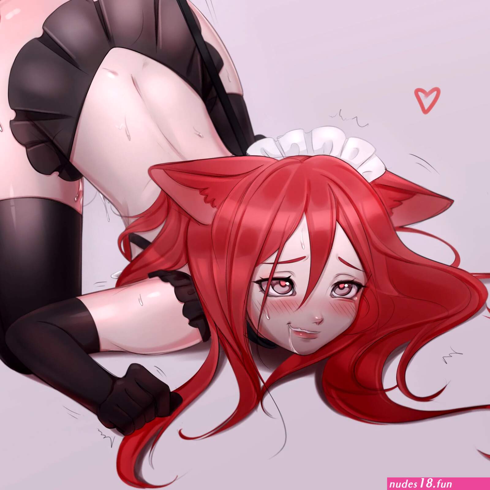 NSFW neko-girl on a leash