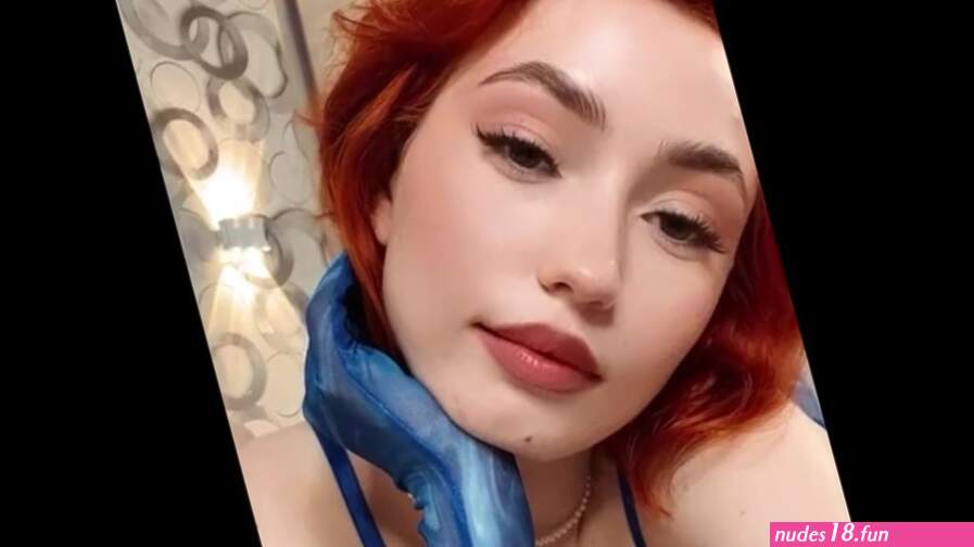 Video of cute redhead showing herself on camera from Onlyfans
