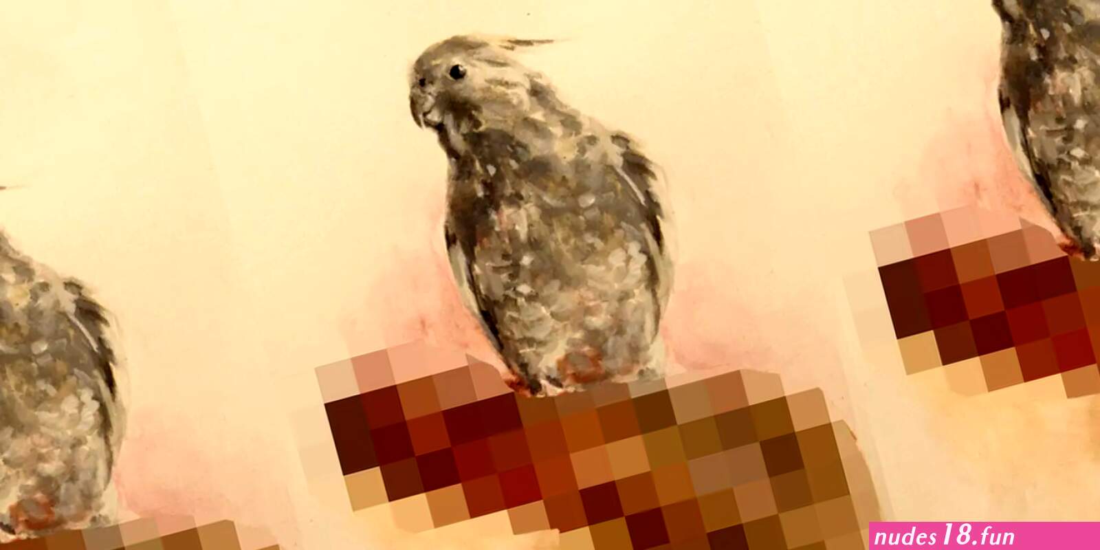 This artists totally NSFW bird paintings are flying off the Etsy shelves
