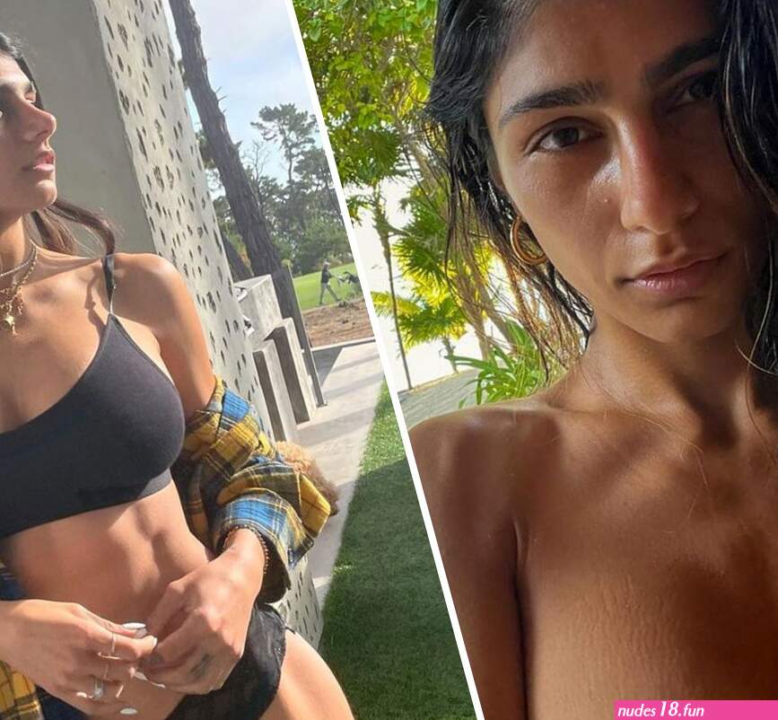 Mia Khalifa has great fun pretending to be a backpack with boyfriend