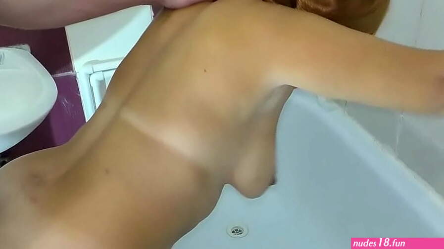 step Mom was in the bathroom when the stepson was peeping. Anal and blowjob