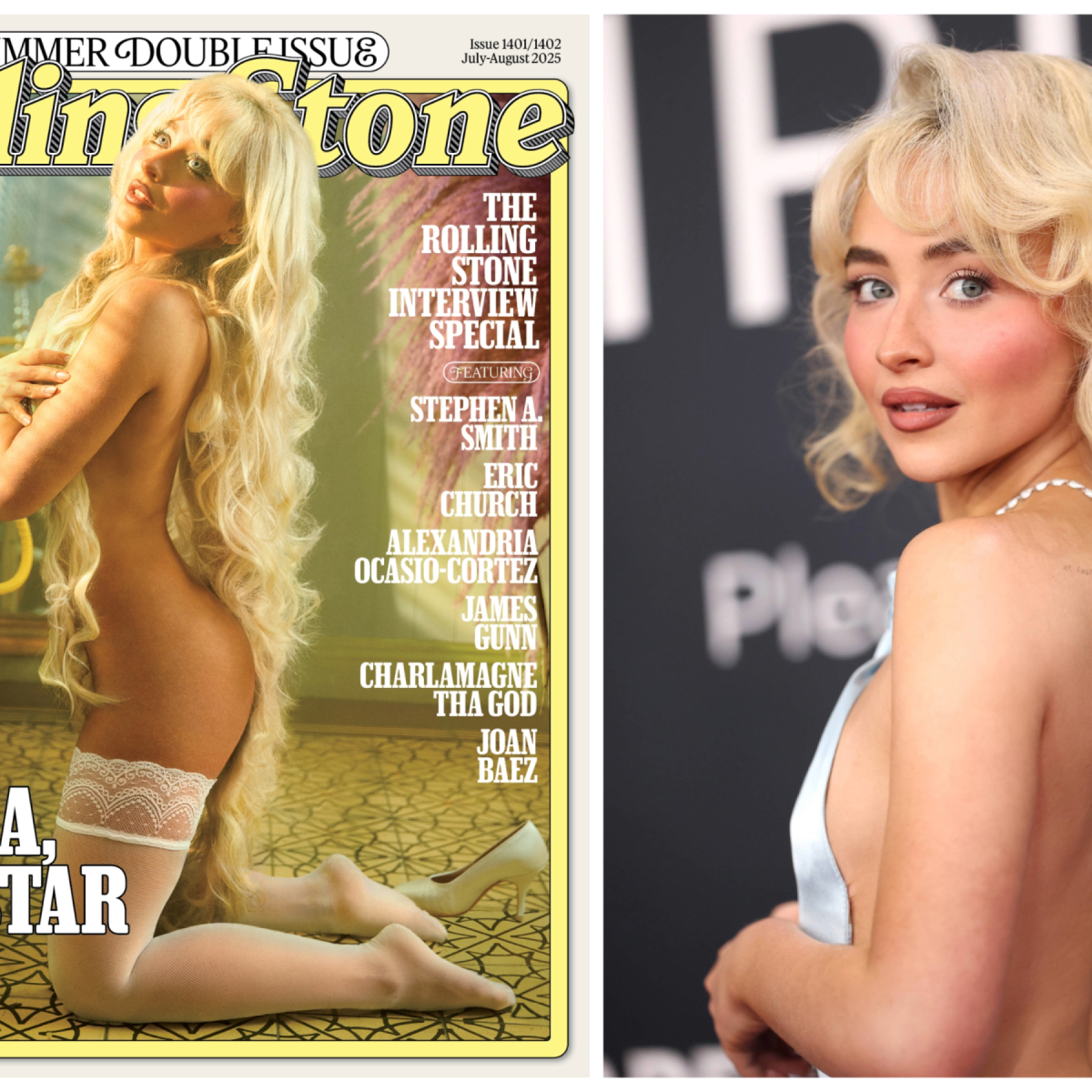 Sabrina Carpenter nude in Rolling Stone sexy image flak