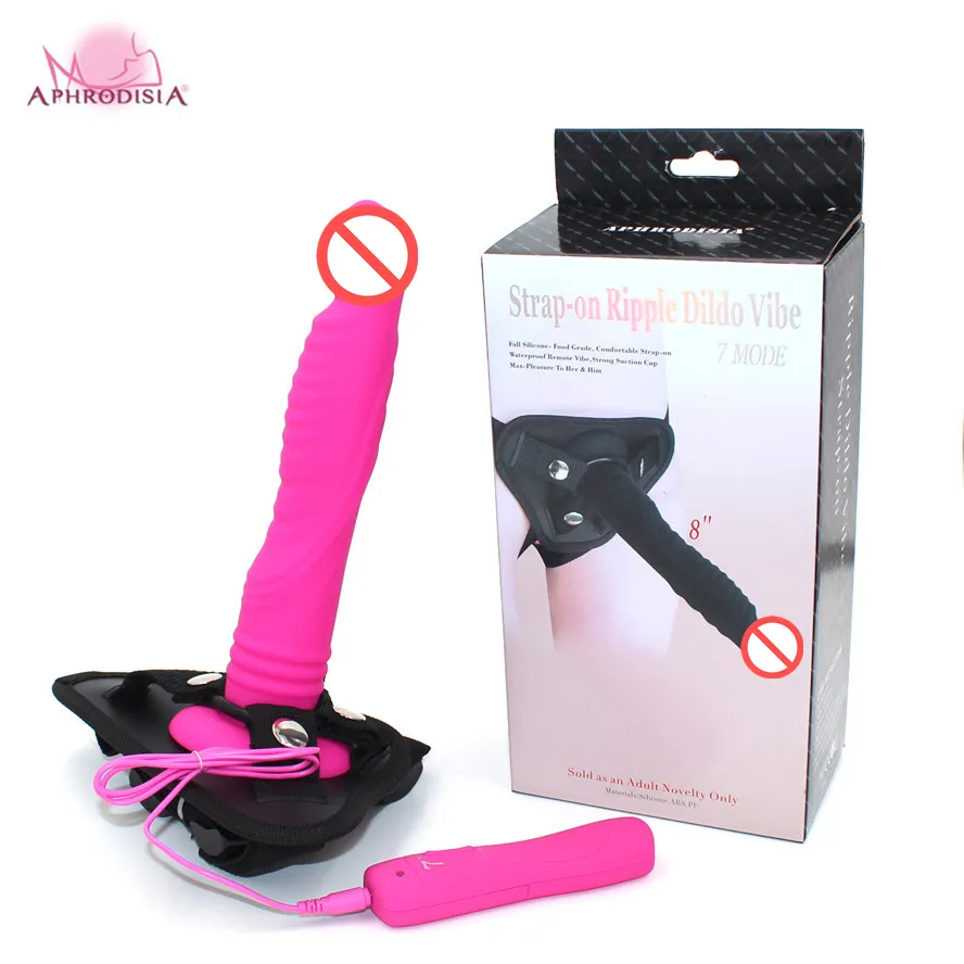 Lesbian Toys: Dual Ended Silicone Vibrating Strap On With Suction Cup 7 Modes For Couples Play Solo Use From Misssexy 16.3