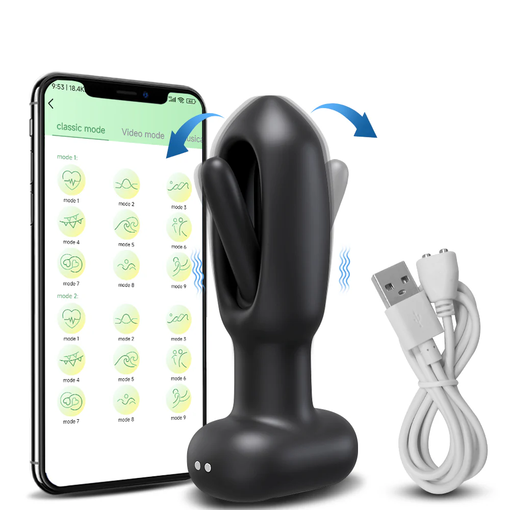 Booty Flicker Silent Vibrating Butt Plug