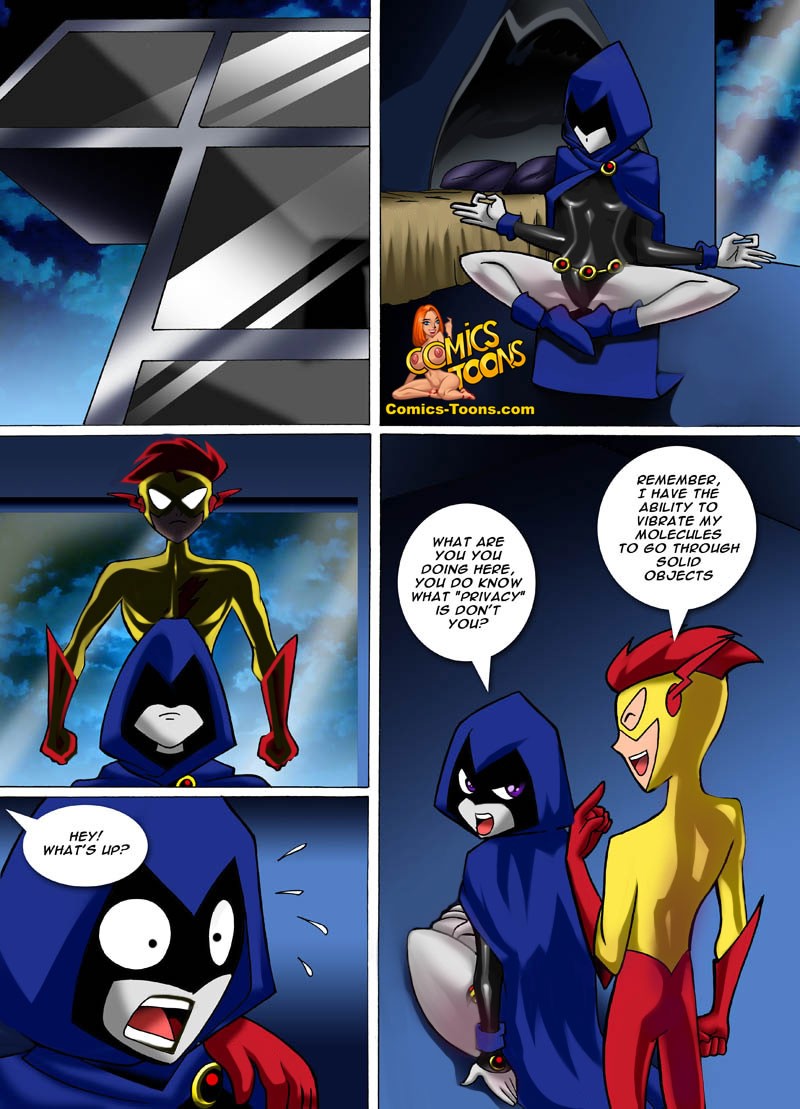 RAVEN X KID FLASH sex porn comics online