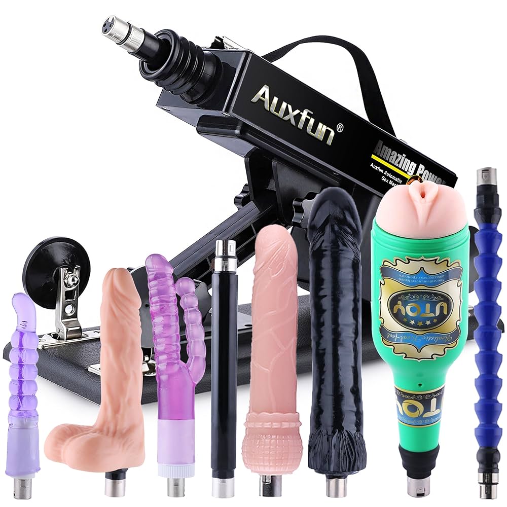 : Adjustable Sex Machine 3XLR Connector Love Machine Male and Female Masturbation Thrusting Machine Pumping Gun with 8 Attachments : Health Household