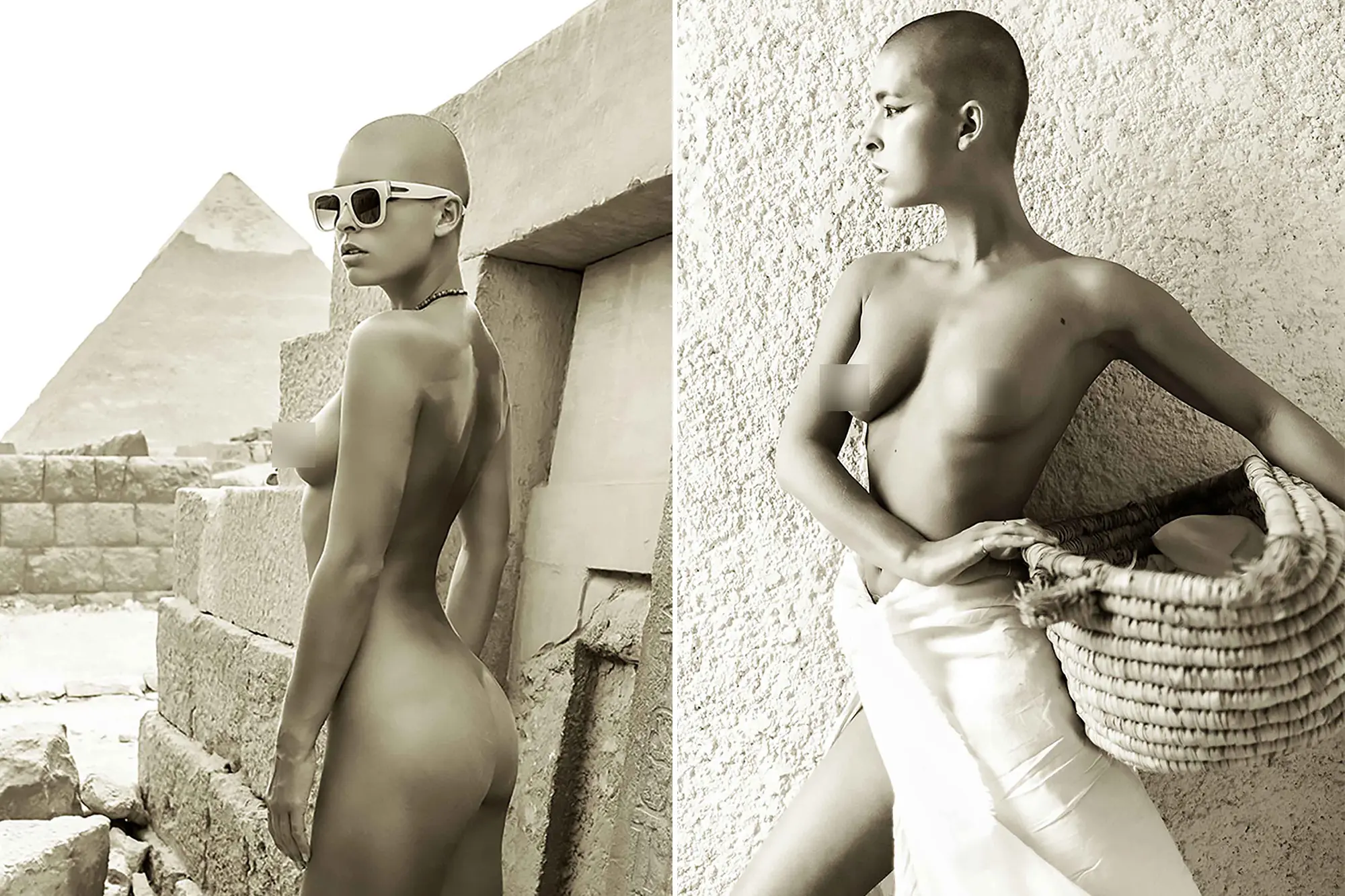 Model arrested for posing naked near Egyptian landmarks