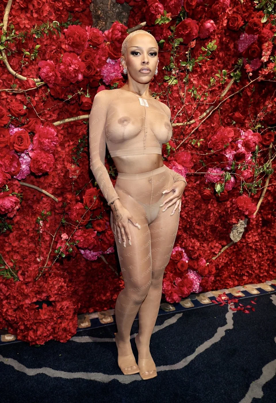 Doja Cat Basically Wore See-Through Nude Shapewear to the Met Gala After Party