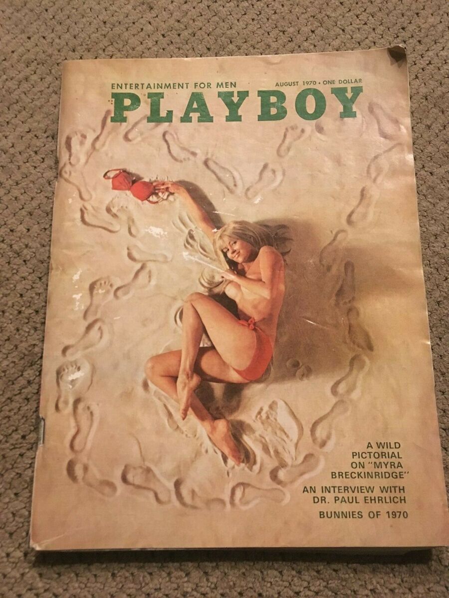 Playboy August 1970 Linda Donnelly Cover Vintage with Centerfold Sharon Clark