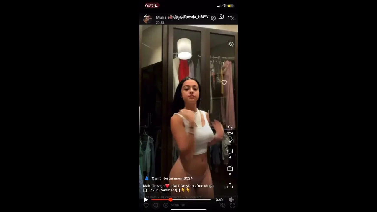 Malu Trevejo Shows Off Her New Butt on OnlyFans Live