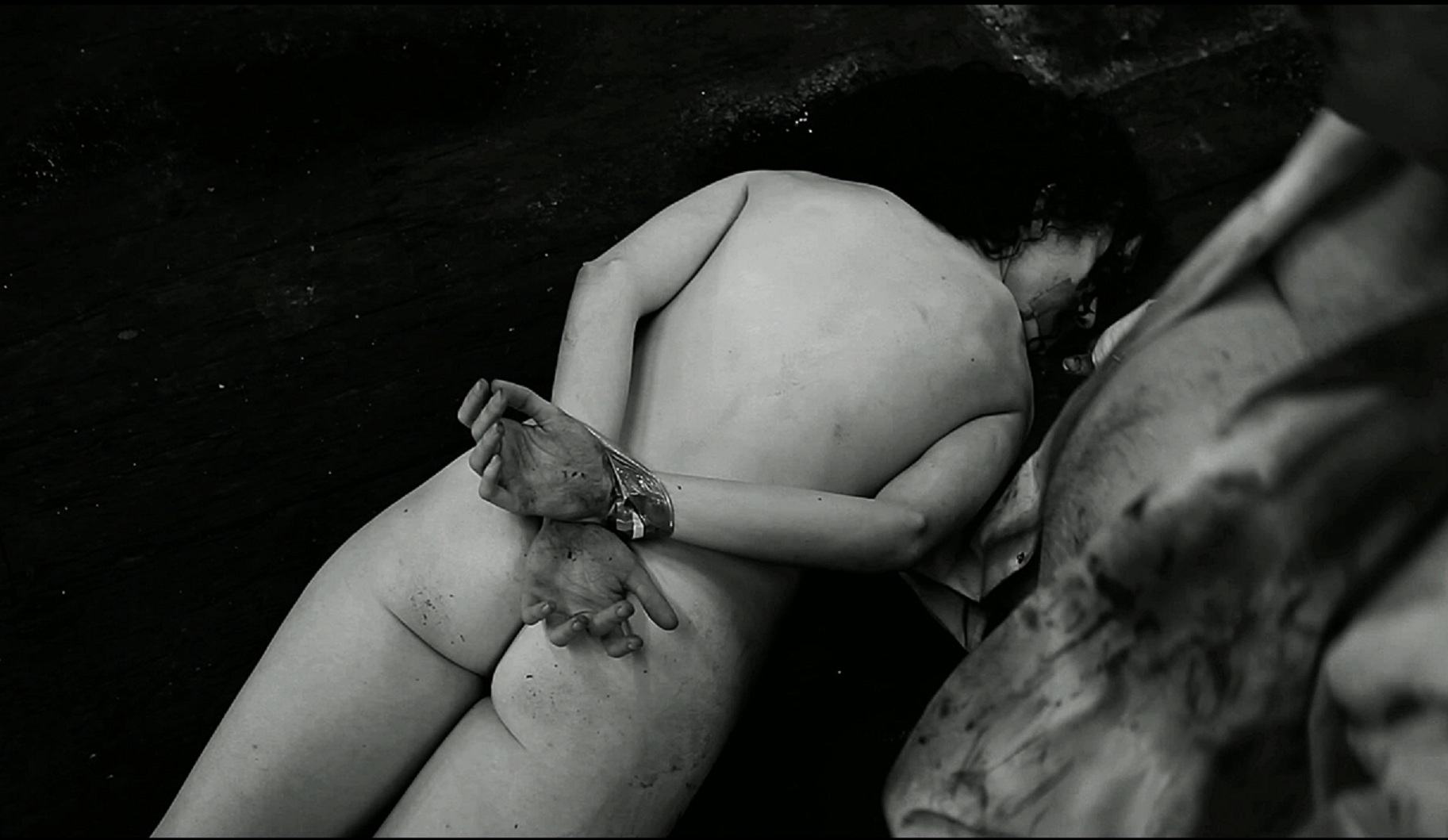 Naked Ashlynn Yennie in The Human Centipede II ANCENSORED