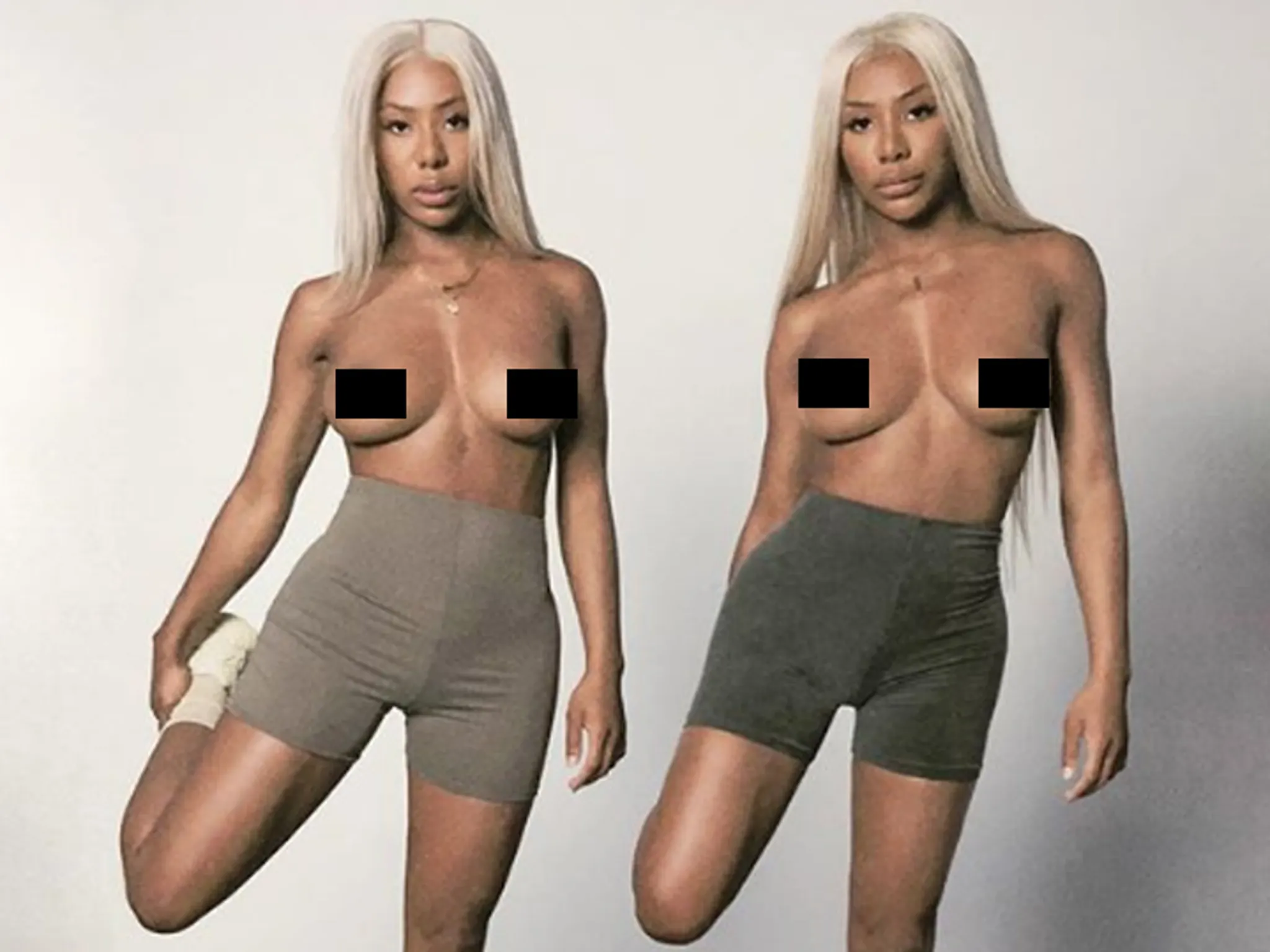 Kanye West Promos New Yeezys with Nude Models... in Yeezys