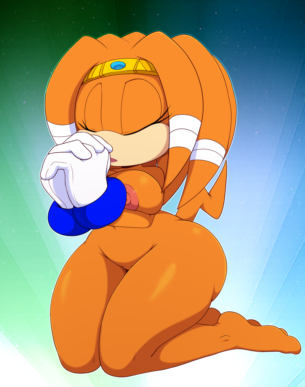 Tikal The Echidna is praying nude by PrincessMermaid257 on DeviantArt