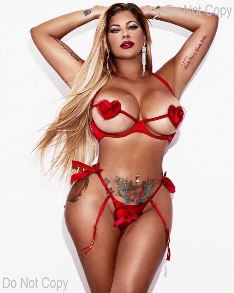 8x10 Neyleen Ashley GLOSSY PHOTO photograph picure sexy bikini lingerie IG model