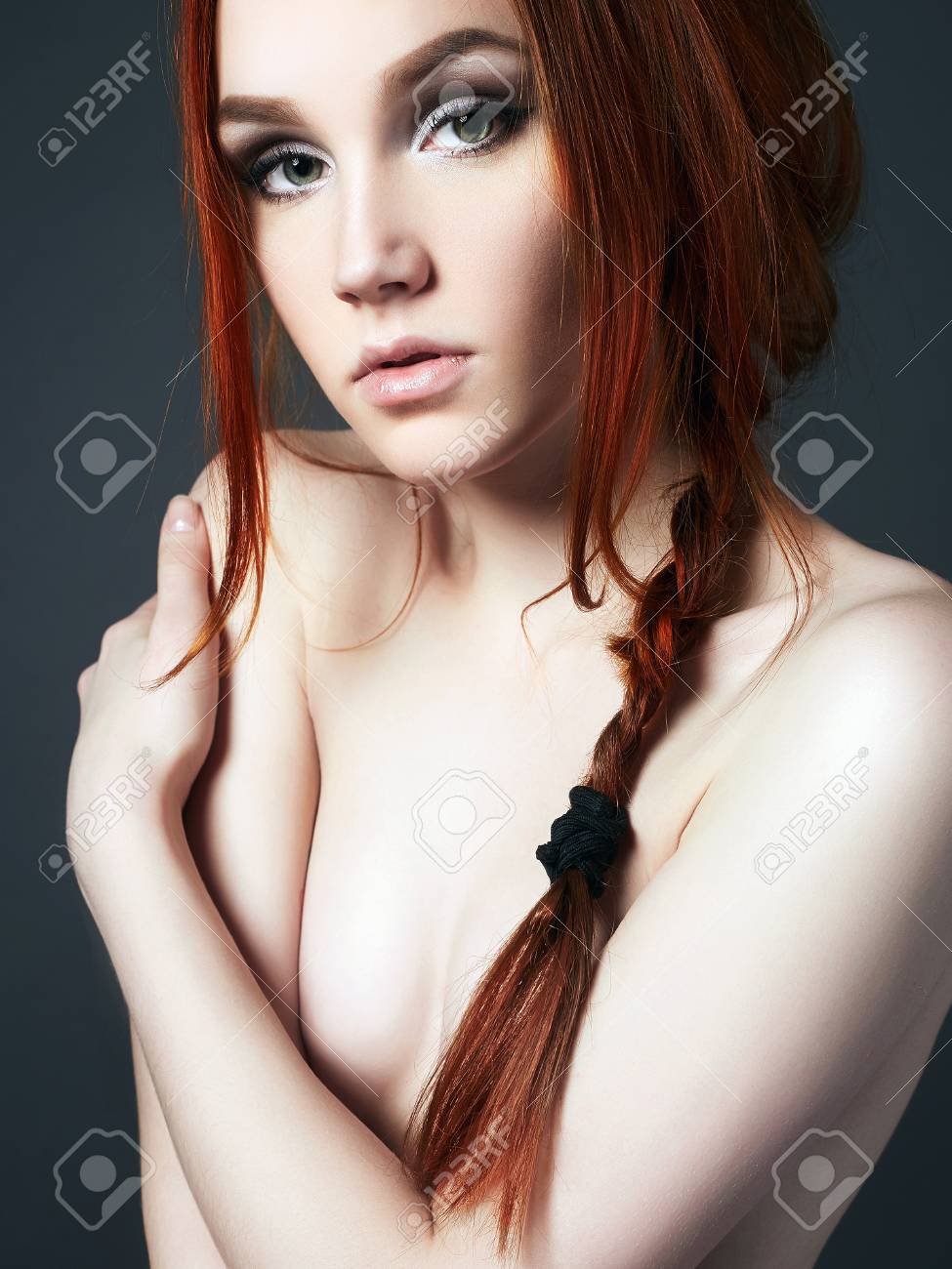 Sexy Beautiful Young Woman With Red Hair.beauty Naked Ginger Girl With Clean White Skin Body Stock Photo Picture and Royalty Free Image. Image 91796979.