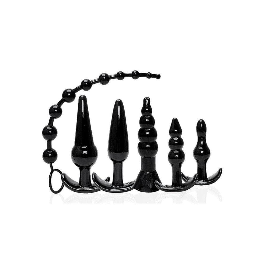 Try-Curious Anal Butt Plug Play Six Piece Starter Kit for Men and Women