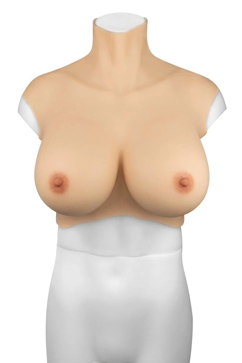 Gold Seal NAKED Queen Crop Top Silicone Breastplate