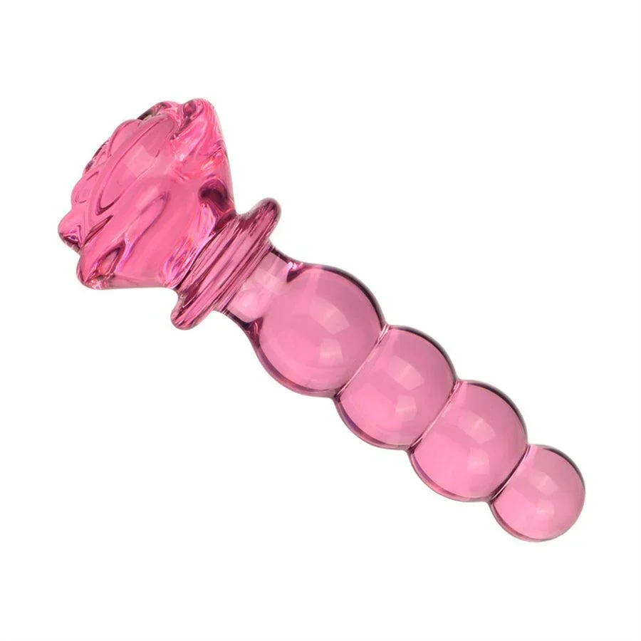 Xinghaoya Rozenbloem Glazen Buttplugs Dildo