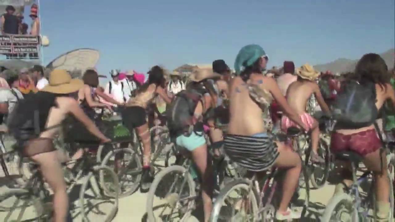Burning Man Critical TIts aka Boobs on Bikes
