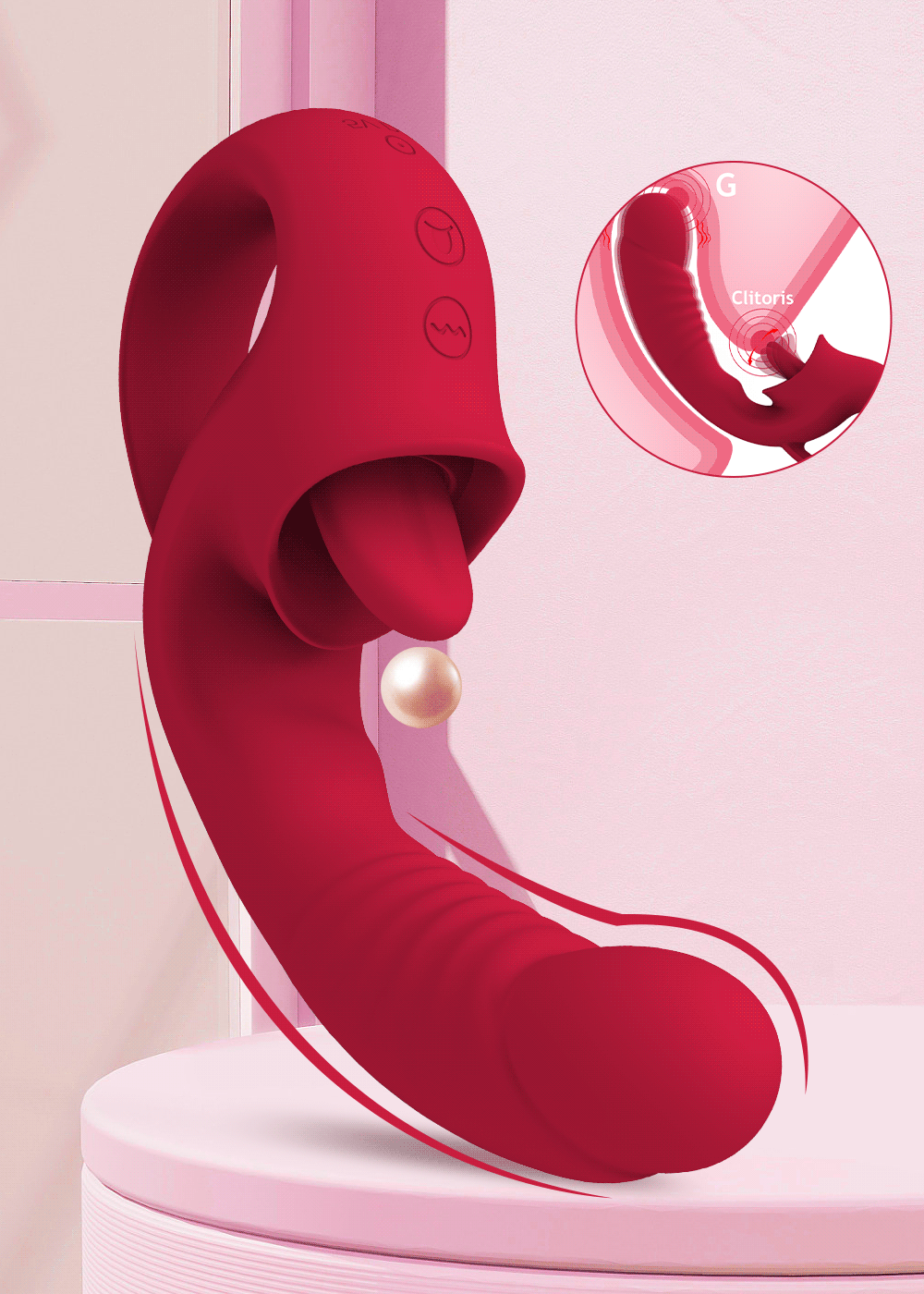 Clitoris Tong Likken G Spot Vibrator Realistische Grote Dildo Clitoralis Stimulator 10 Likken Vibrerende Adult Sex Toys Voor Vrouwen