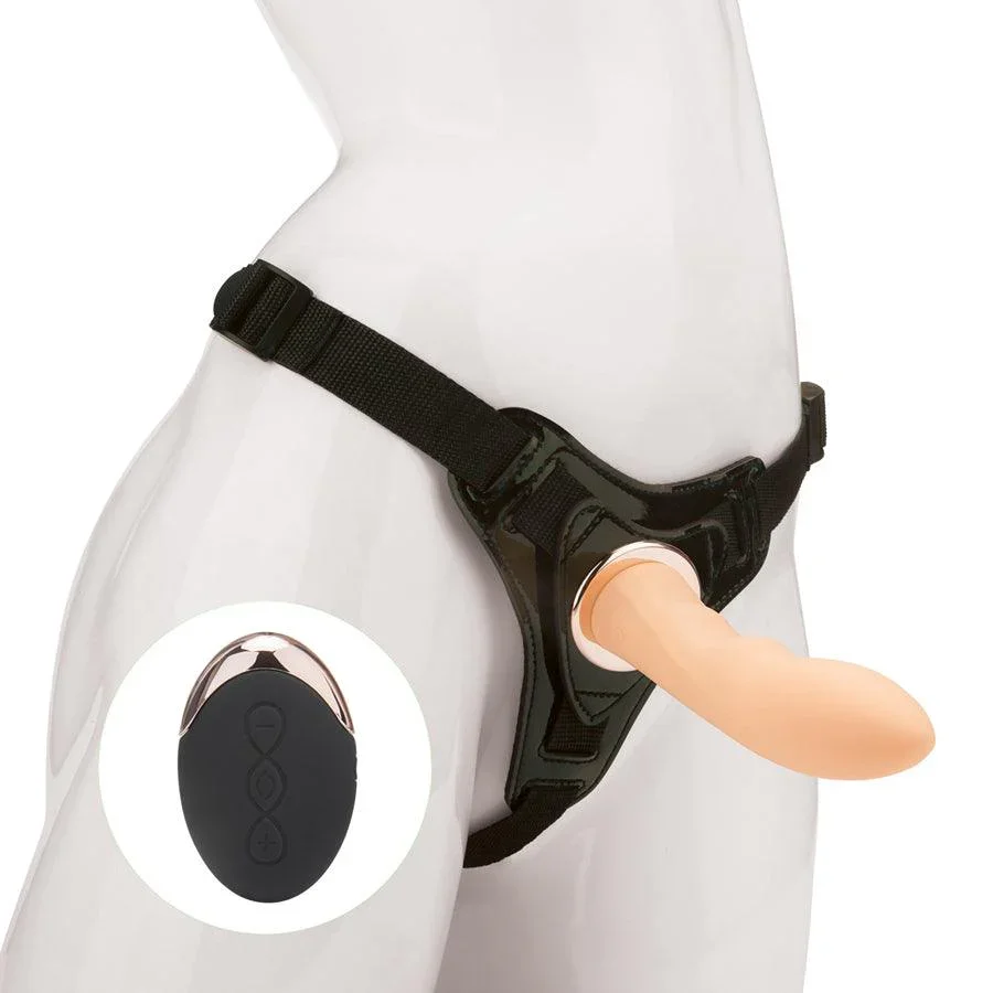 Afstandsbediening Lesbische Strap On Vibrator