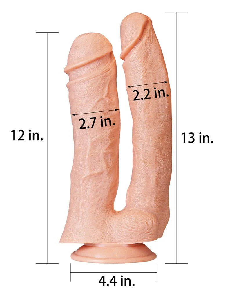 Lovetoy Realistische XXL Dubbele Penetratie Dildo 30 cm
