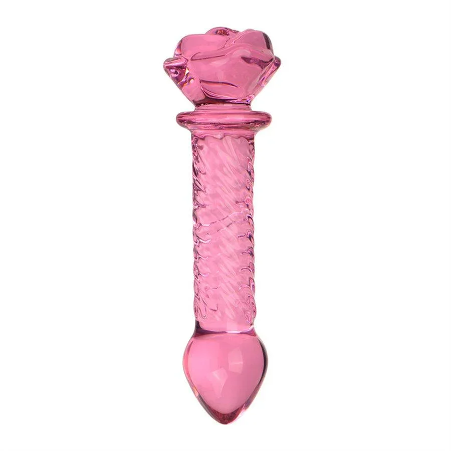 Xinghaoya Rozenbloem Glazen Buttplugs Dildo