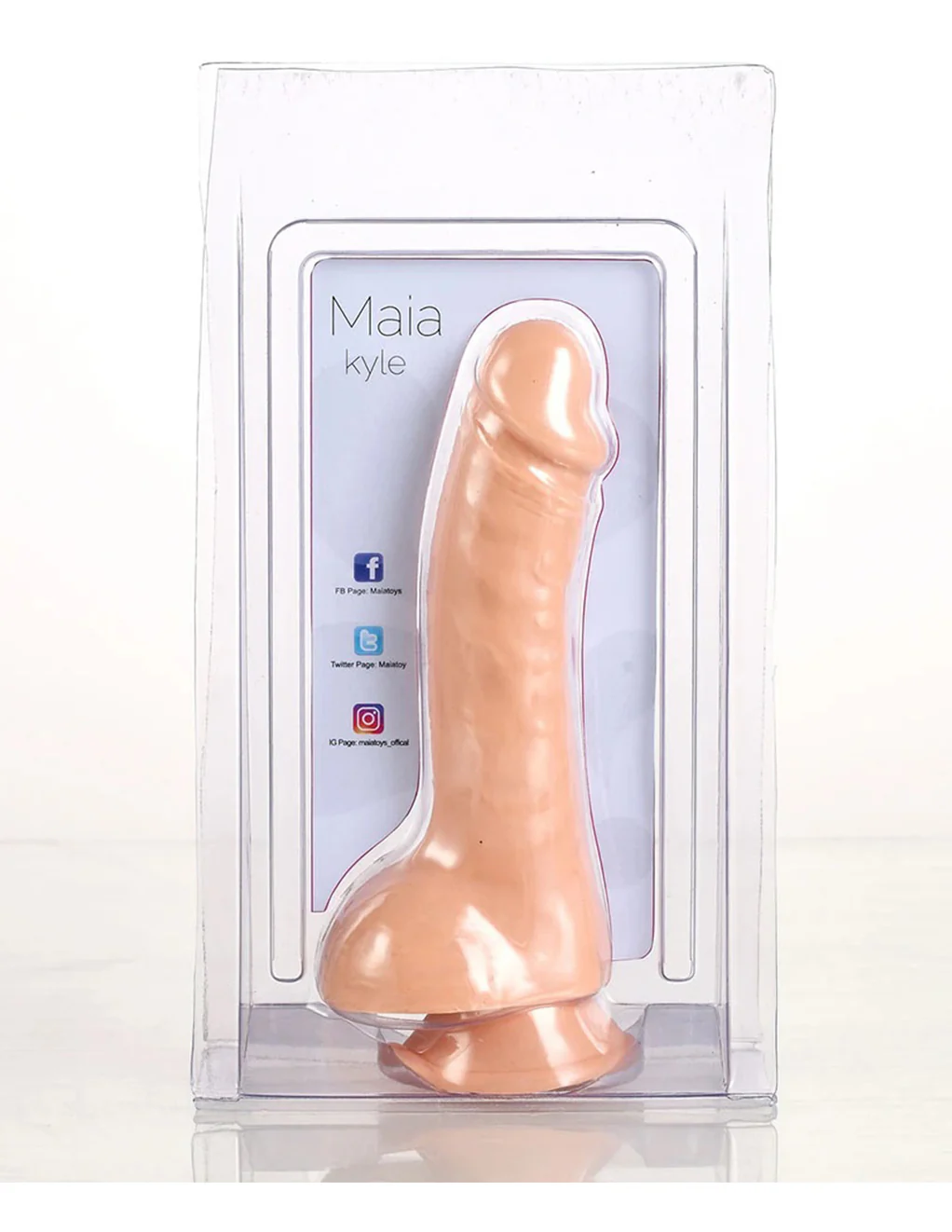 Maia Kyle 8 inch Silicone Suction Cup Dildo