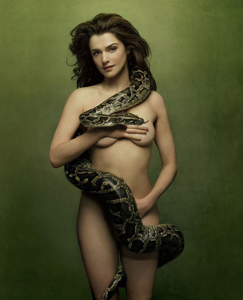 Rachel Weisz Topless Sexy Pose With Snake 8x10 Picture Celebrity Print