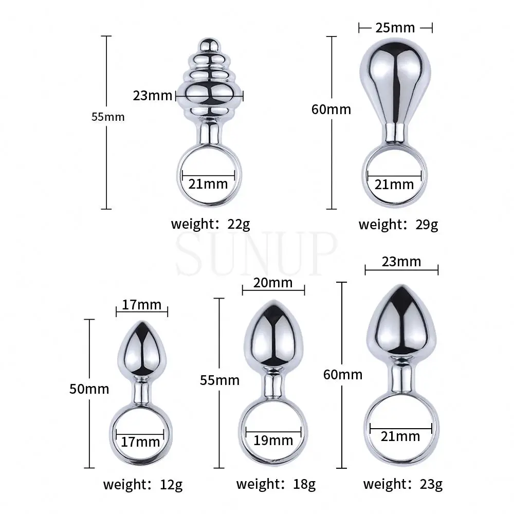 Gratis Aangepaste Doos-Zilver Noviteit Buttplug Vinger Ring Anale Dilatator Butt Plug Seksapparaat Voor Koppels