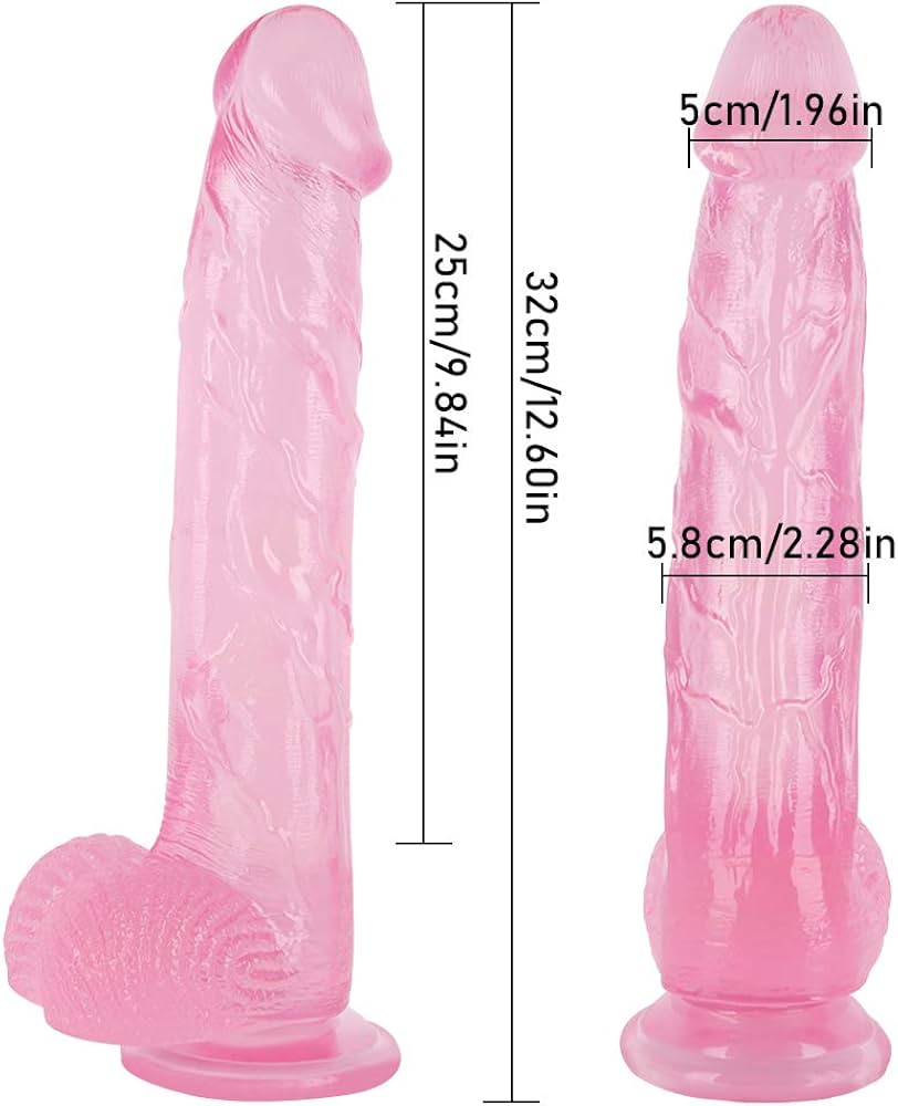 : Extra Large Extra Long Extra Thick Dildo Realistic Dildo 32CM 1pc Color : Brown Size : Pink : Health Household