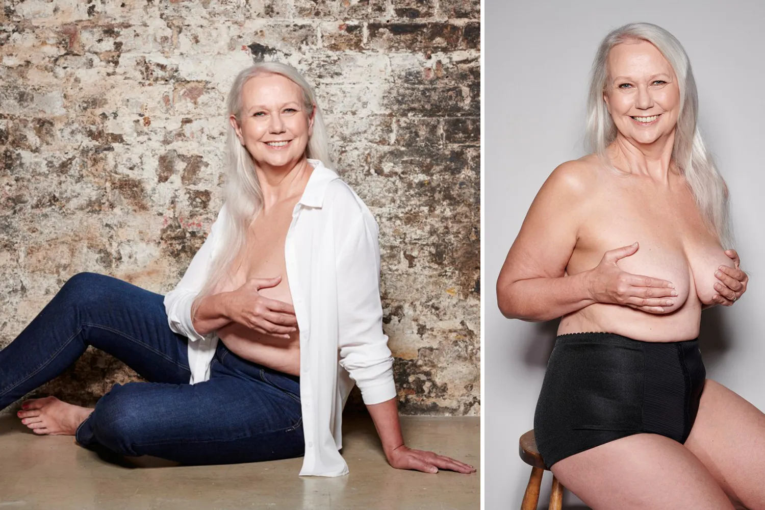 Im a granny in my 60s but love showing off my boobs