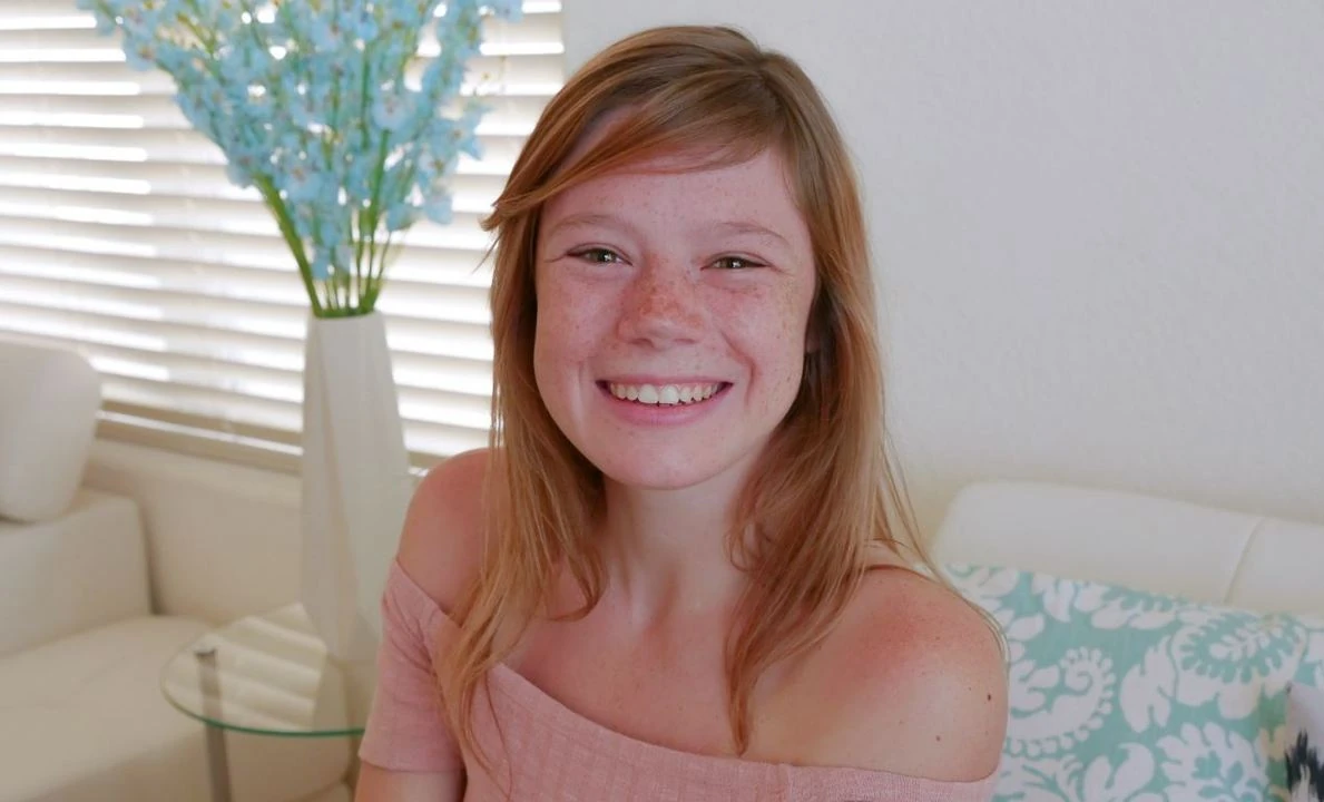 Cute Teen Redhead with Freckles Orgasms During Casting POV: Vibrator Porn feat. Mia Collins