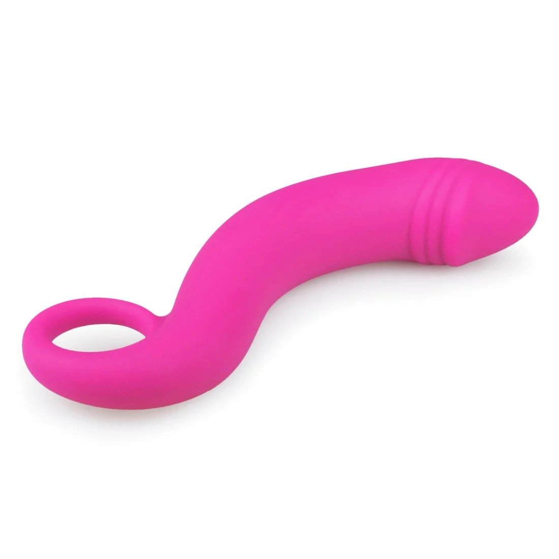 Rosa Silikon-Prostata-Dildo