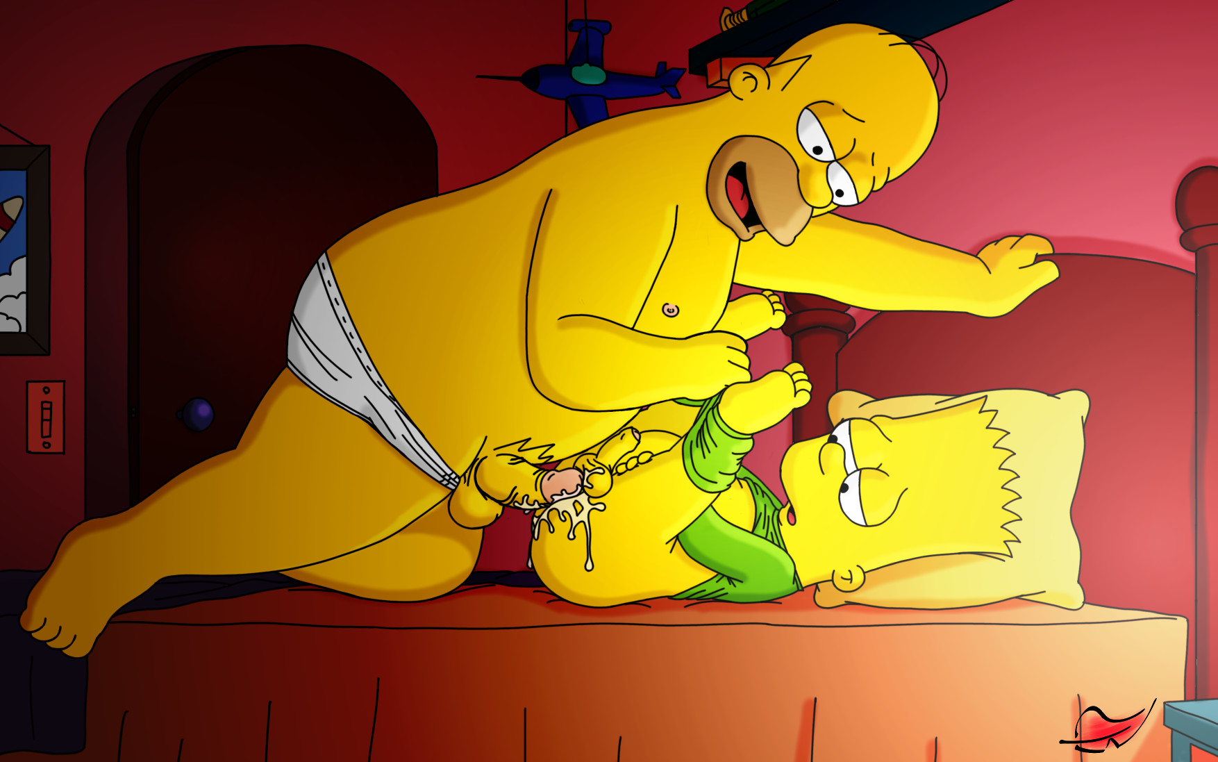 Post 1895457: BartSimpson HomerSimpson RedFeather TheSimpsons