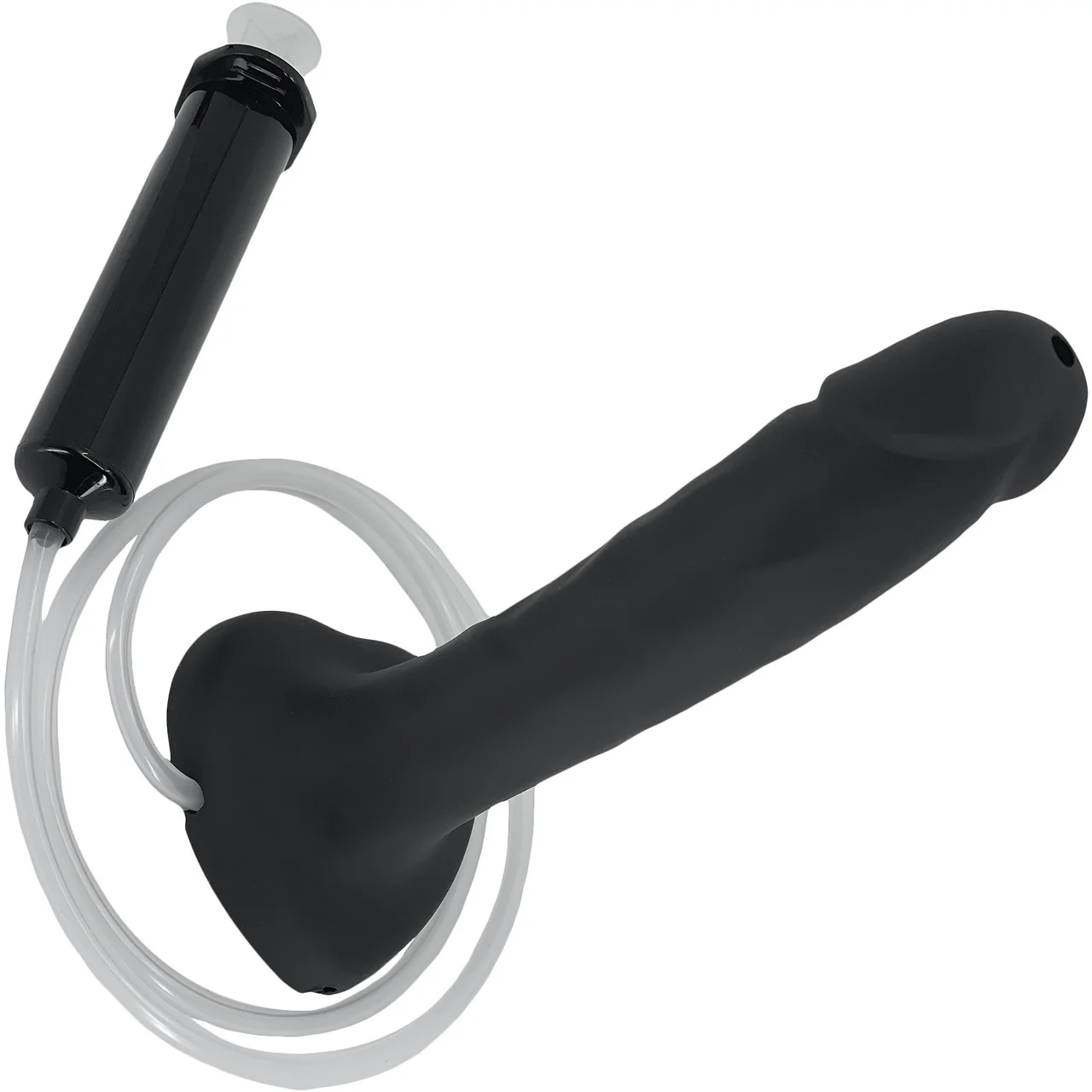 Large Black Silicone Squirting Dildo
