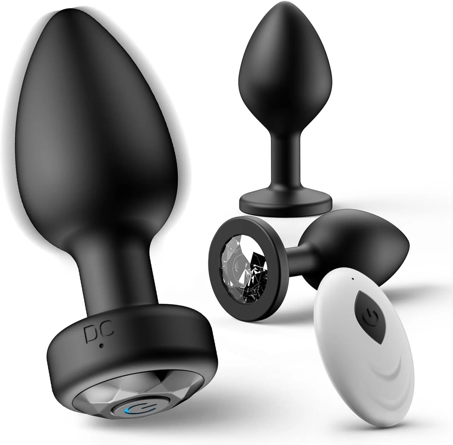 Anal Plug with Vibrating Butt Plug 3PCS Metal Adult Sex Toys Anal Plu