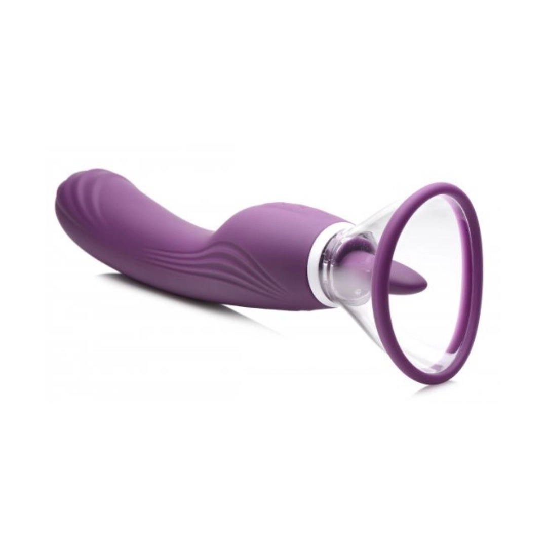 Estimulador con Lengua y Dildo Vibrador