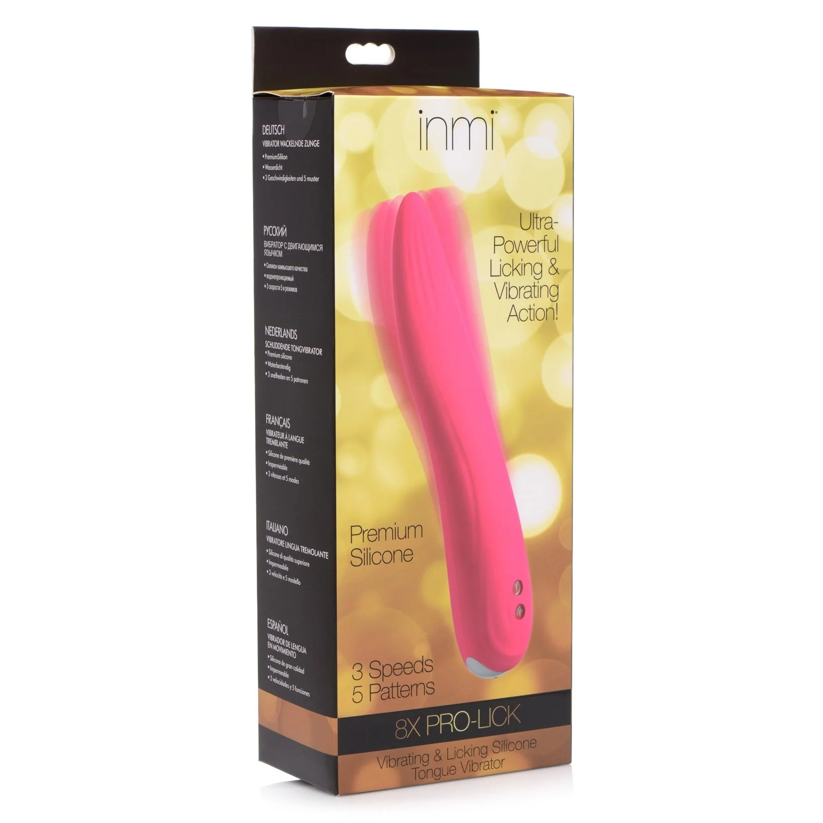 8x Pro-lick Vibrating Licking Silicone Tongue Vibrator
