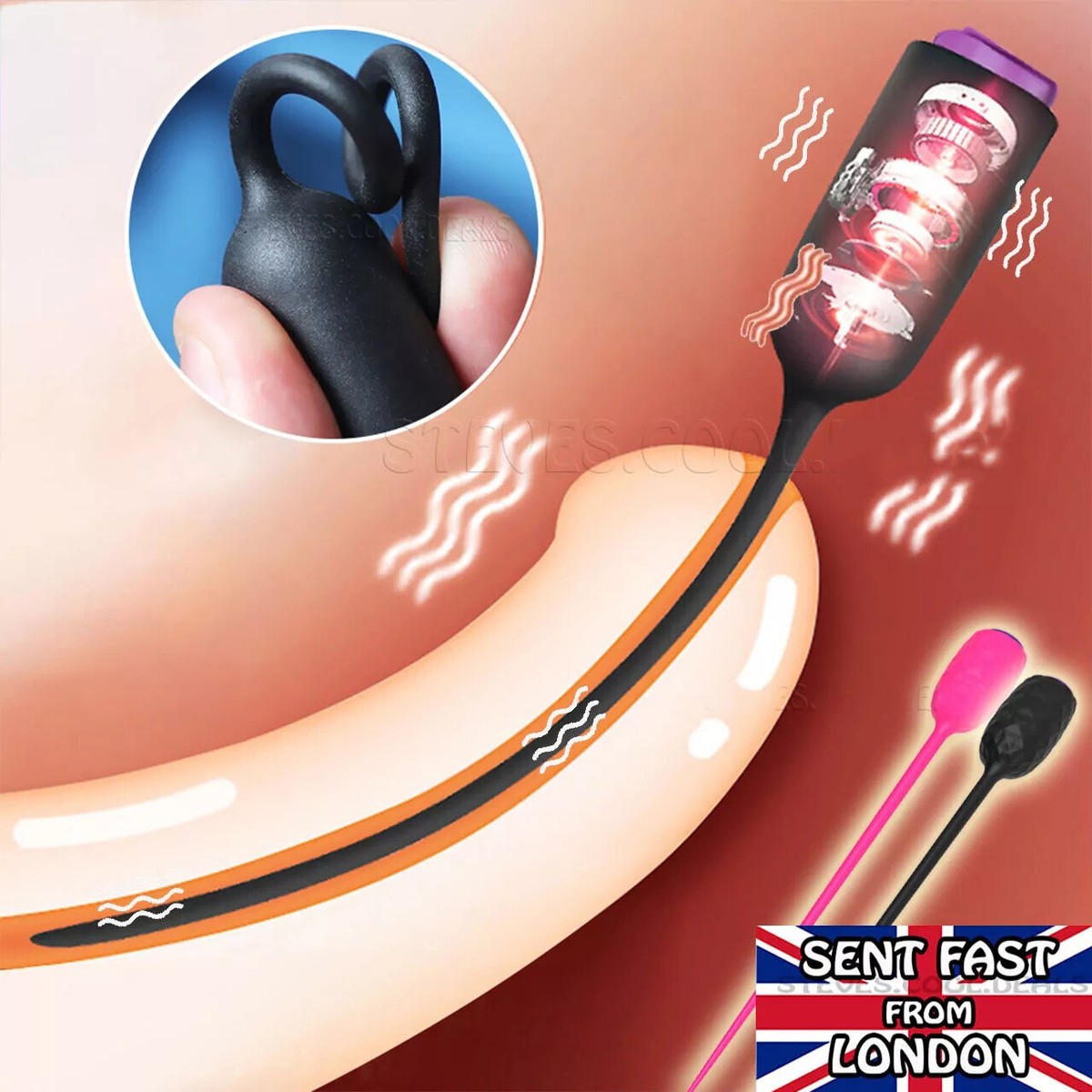 Urethral Vibrator Penis Stimulation Vibrating Prostate Massager For Men Sex Toy
