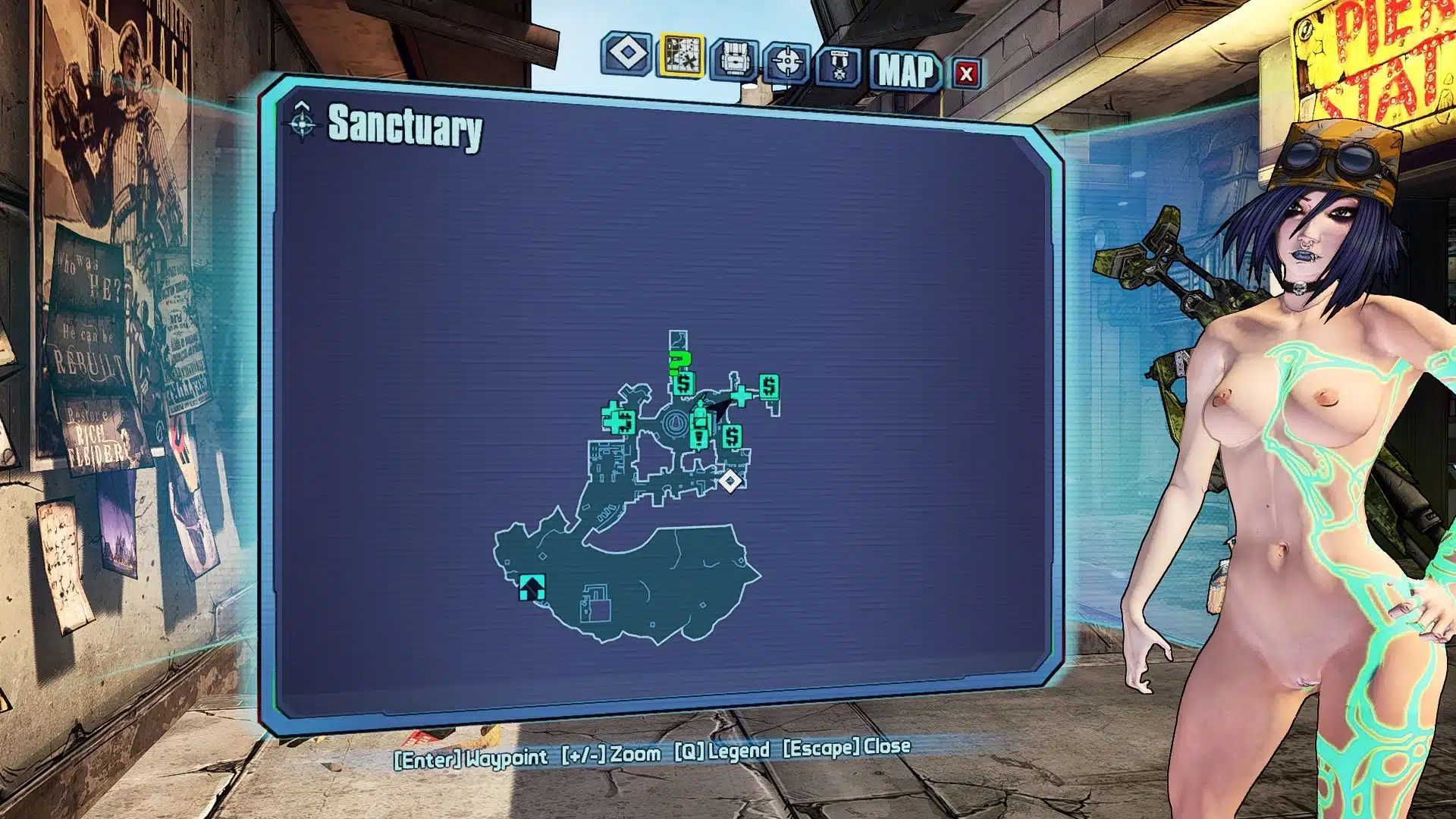Borderlands 2 Nude Maya Mod Adds NSFW Siren Style