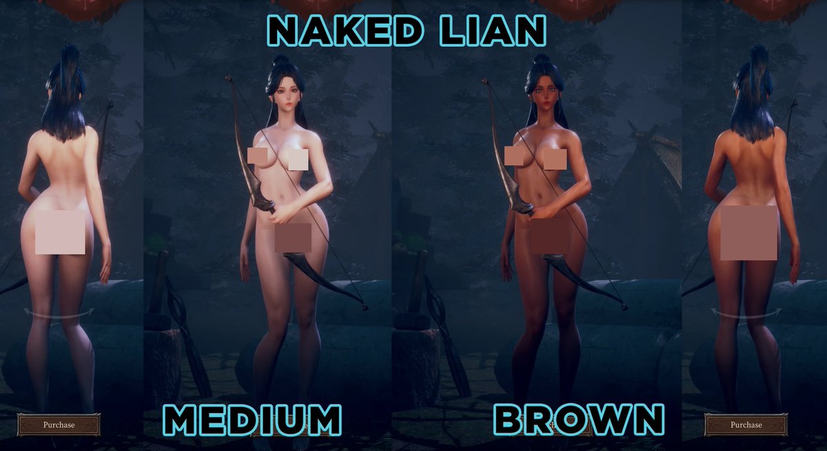 New mod drop for Dungeon Stalkers! Lian Naked with Nipple Skin Brown Medium is now available at AyakaMods! Join the mods resistance! Follow share to help us grow and